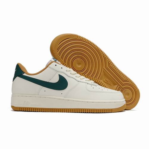 Cheap Nike Air Force 1 White Green Khaki Shoes Men and Women-27